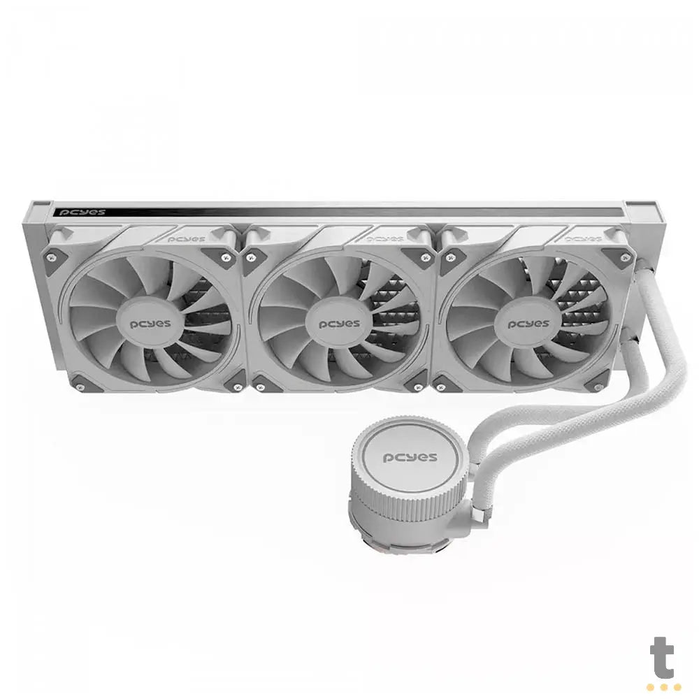 Water Cooler PCYes Sangue Frio 3 Triple Fan 360mm TDP 350W (Intel/AMD) Branco - WCSF3360WGBR Truedata
