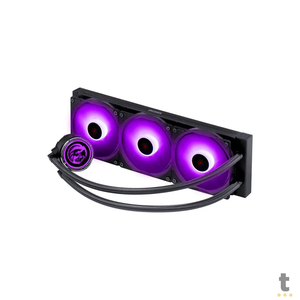Water Cooler PCYes Triple Fan Nix 2 ARGB (Intel/AMD) Preto - PCYWCNIX360 Truedata