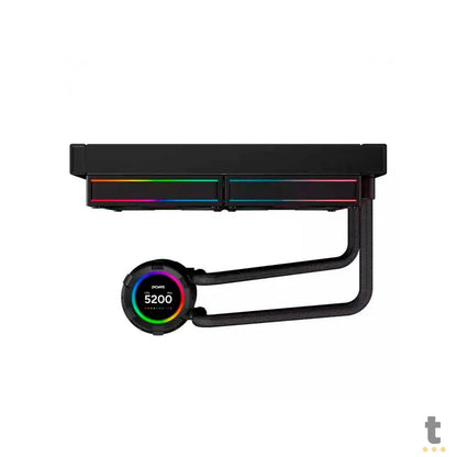 Water Cooler PCYes Vision 2 Fans 240mm Tela LCD 2,1'' (Intel/AMD) Black Vulcan - Vs240Bv Truedata