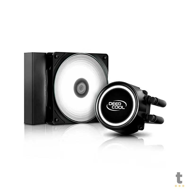 Water Cooler Single Fan Deepcool Gammaxx L120T Led Branco (Intel/AMD) - DP-H12RF-GL120TWH Truedata