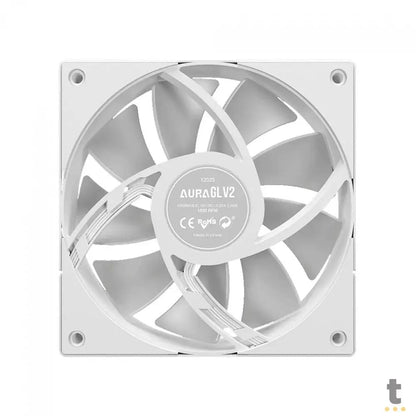 Water Cooler Single Fan Gamdias Aura ARGB 120mm (Intel/AMD) Branco - AURA GL 120 V2 WH Truedata