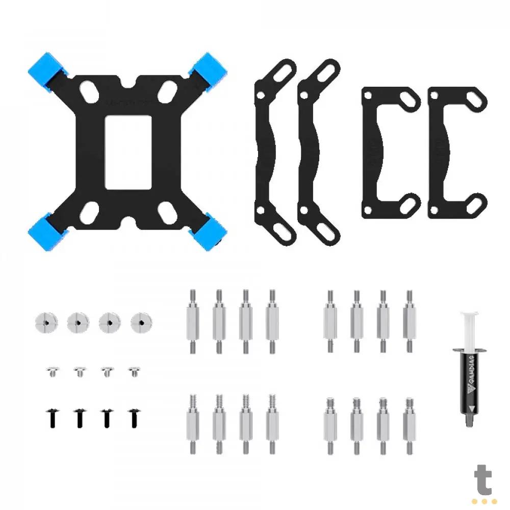 Water Cooler Single Fan Gamdias Aura ARGB 120mm (Intel/AMD) Preto - AURA GL 120 V2 Truedata