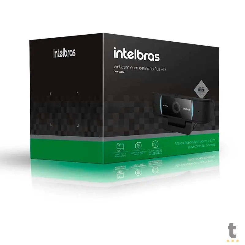 Webcam Conferencia USB Intelbras CAM-1080p com Microfone Full Hd - 4291080 Truedata