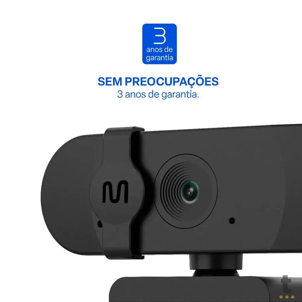 Webcam Usb 720P Multi C/ Filtro de Privacidade 30fps C/ Microfone - WC056 Truedata