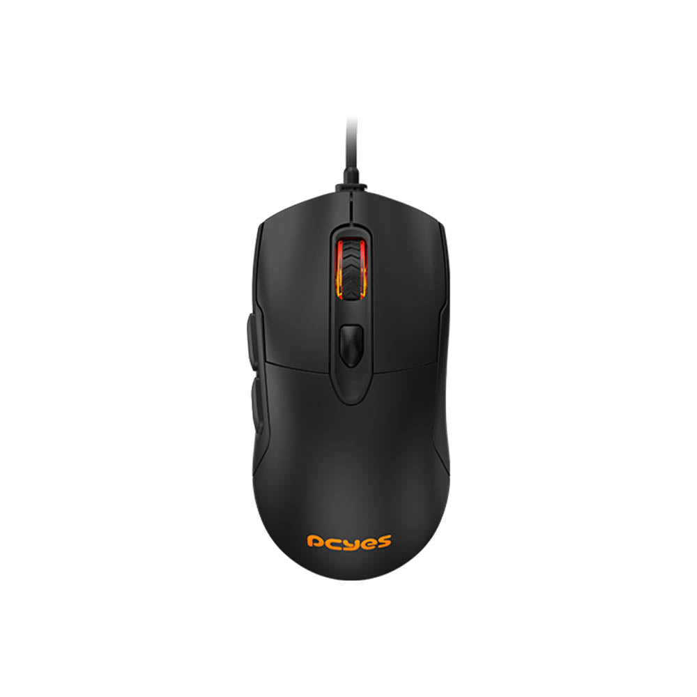 Mouse Gamer PCYes Malus Black Vulcan 6 Botões 12400dpi RGB - PMGHBV Truedata