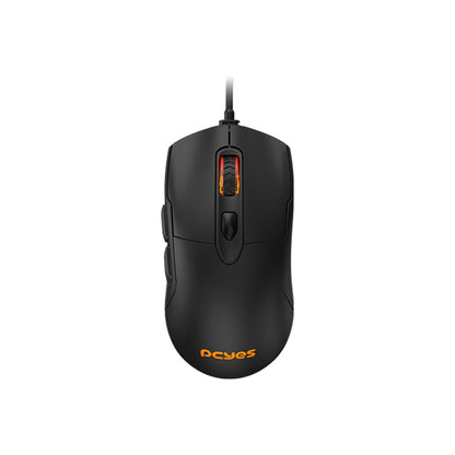Mouse Gamer PCYes Malus Black Vulcan 6 Botões 12400dpi RGB - PMGHBV Truedata