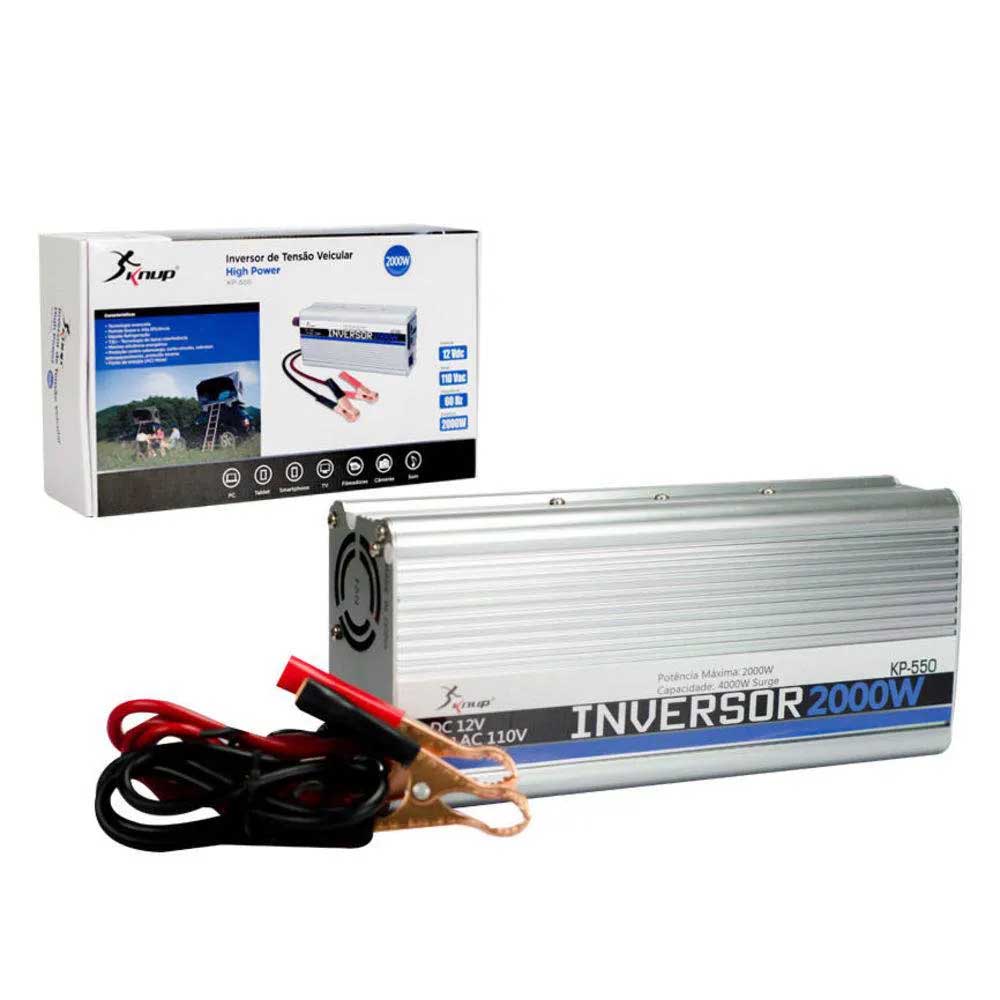 Conversor Inversor de Tensão Veicular 2000w 24v p/ 110V Knup - KP-551
