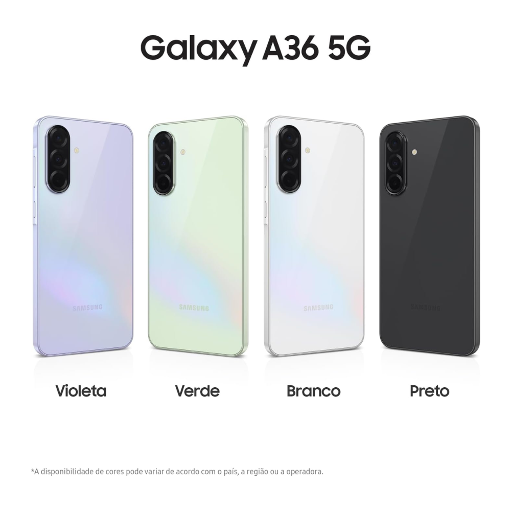 Smartphone Samsung Galaxy A36 5G 128Gb 6Gb Ram Octa Core Tela 6.7" Preto - SM-A366EZKRZTO