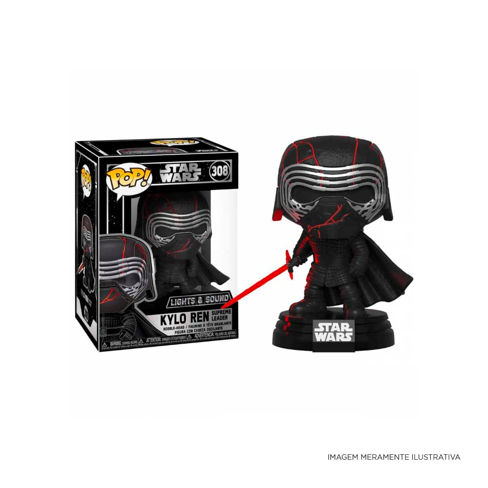 Funko Pop Star Wars: A Ascensão Skywalker - Kylo Ren - Supreme Leader C/ Luz e Som - 35846 Truedata