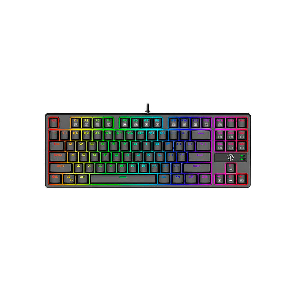 Kit Teclado e Mouse Gamer USB T-Dagger RGB Preto - T-TGS007