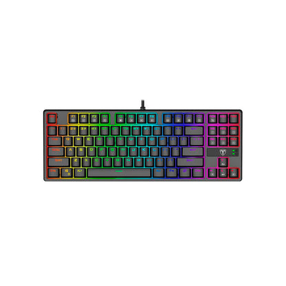 Kit Teclado e Mouse Gamer USB T-Dagger RGB Preto - T-TGS007