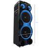Caixa De Som Bluetooth Polyvox Torre Amplificada 2500W TWS  Led Preta - XT-2212T