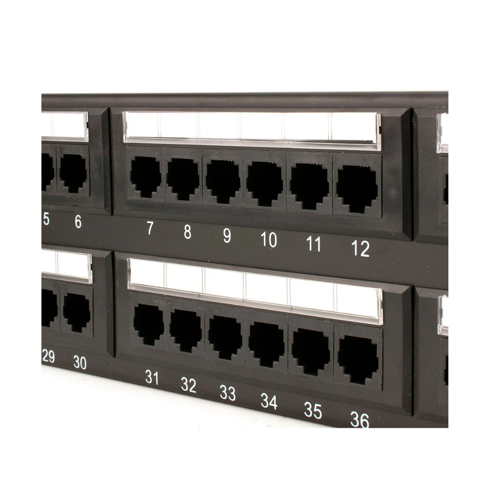 Patch Panel Plus Cable Cat.6 48 Portas C/ Guia - LA-P648