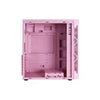 Gabinete Gamer T-Dagger Mid Tower P03P Com Lateral em Acrílico Rosa - TGC-P03P
