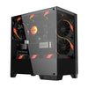 Gabinete Gamer PCYes Mid Tower Forcefield TWR Black Vulcan Preto Com Lateral e Frente em Vidro Temperado - GFFTWRBV