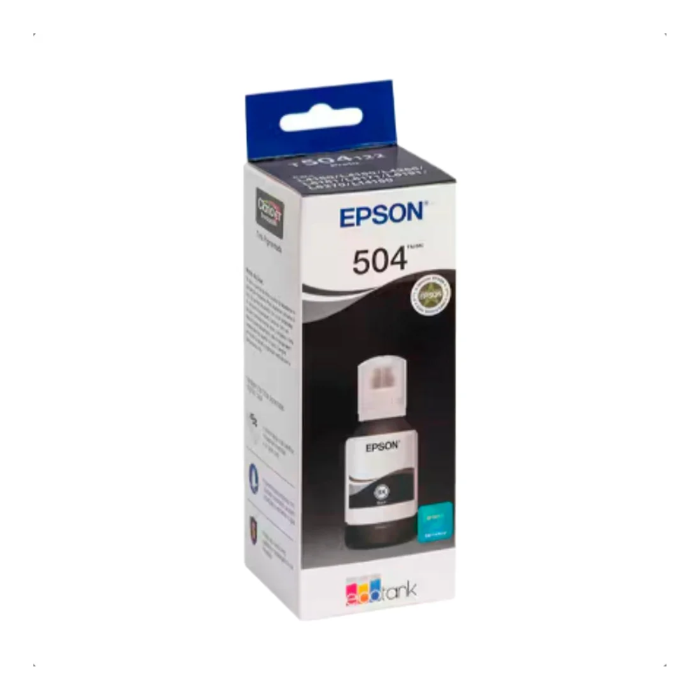 Refil De Tinta Epson T504122 127ml Preto - P/ L4150 L4160 L6171 L6161 L6191