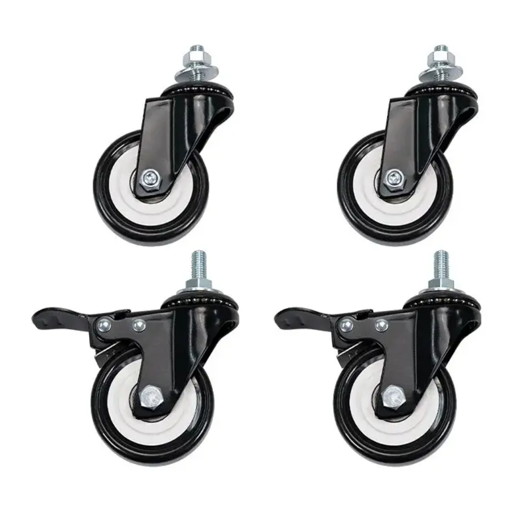 Conjunto Rodizio Metálico Intelbras para Rack 4 Unds KRR 30mm - 4770011