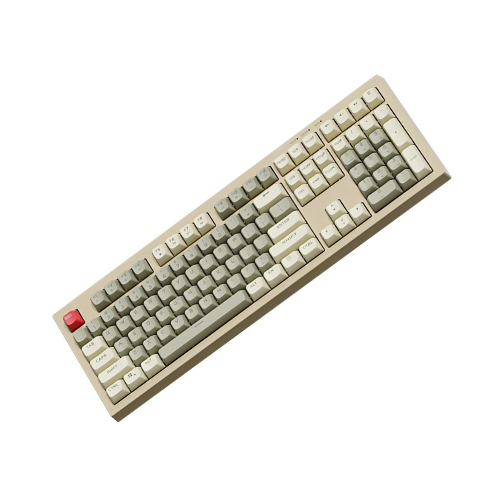 Teclado Gamer Membrana Aigo USB Tipo C Retro Cinza - FG108