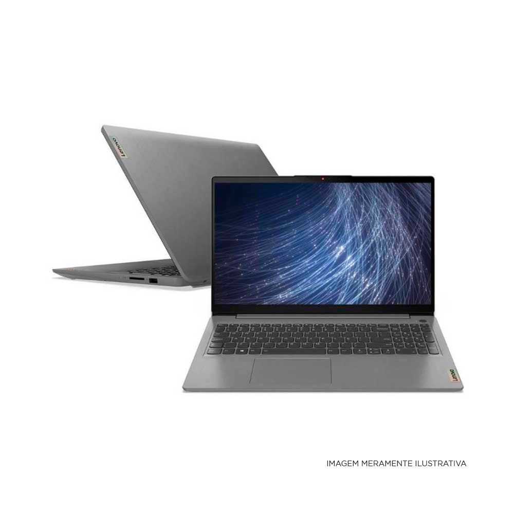 Notebook Lenovo Ideapad 3 AMD Ryzen R7-5700U 8gb 256gb Win11 Home Prata 15.6 Pols - 82MF0004BR
