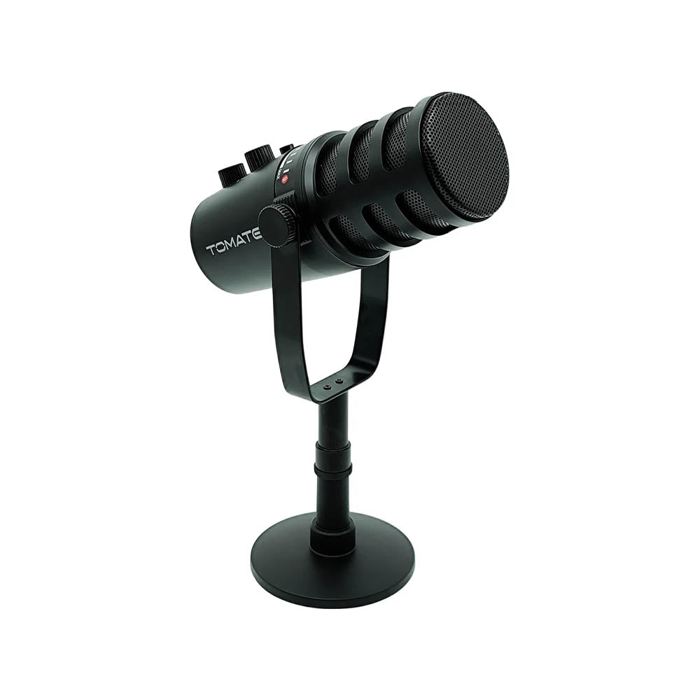 Microfone Condensador Para Gravação / Lives Tomate XLR USB C/ Suporte de Mesa - MT-1080R