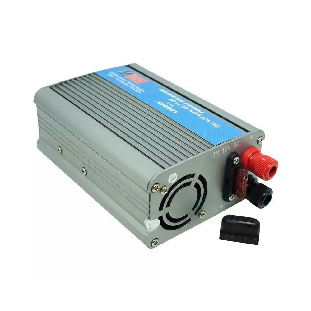Inversor De Potência 12v Para 110v Veicular 500w Leboss LB-507 Saida Ac