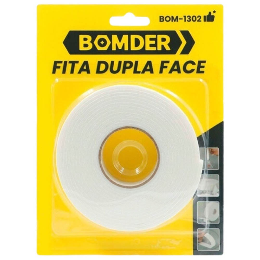 Fita Dupla Face Bomder 1.7 x 280cm - BOM-1302