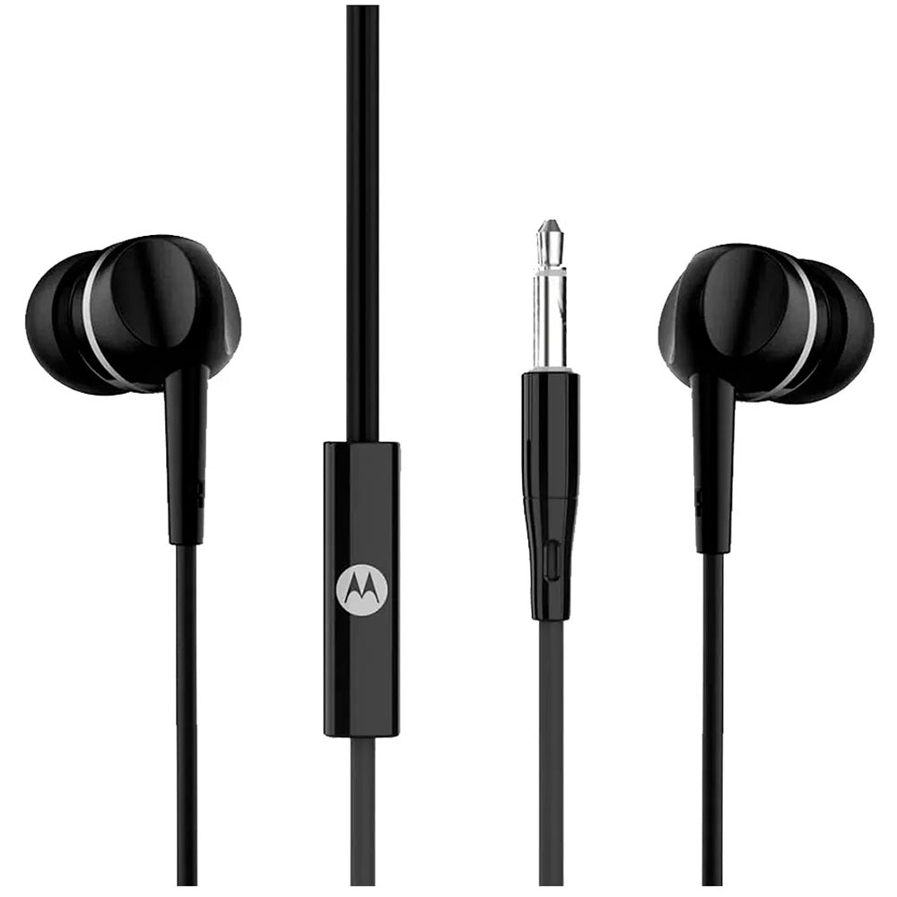 Fone De Ouvido Intra-Auricular P3 Com Fio Motorola Earbuds 105 Preto