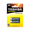 Pilha Alcalina Pequena AA 1.5V Toshiba High Power LR6GCP (Cartela C/2 Pilhas) - 72448