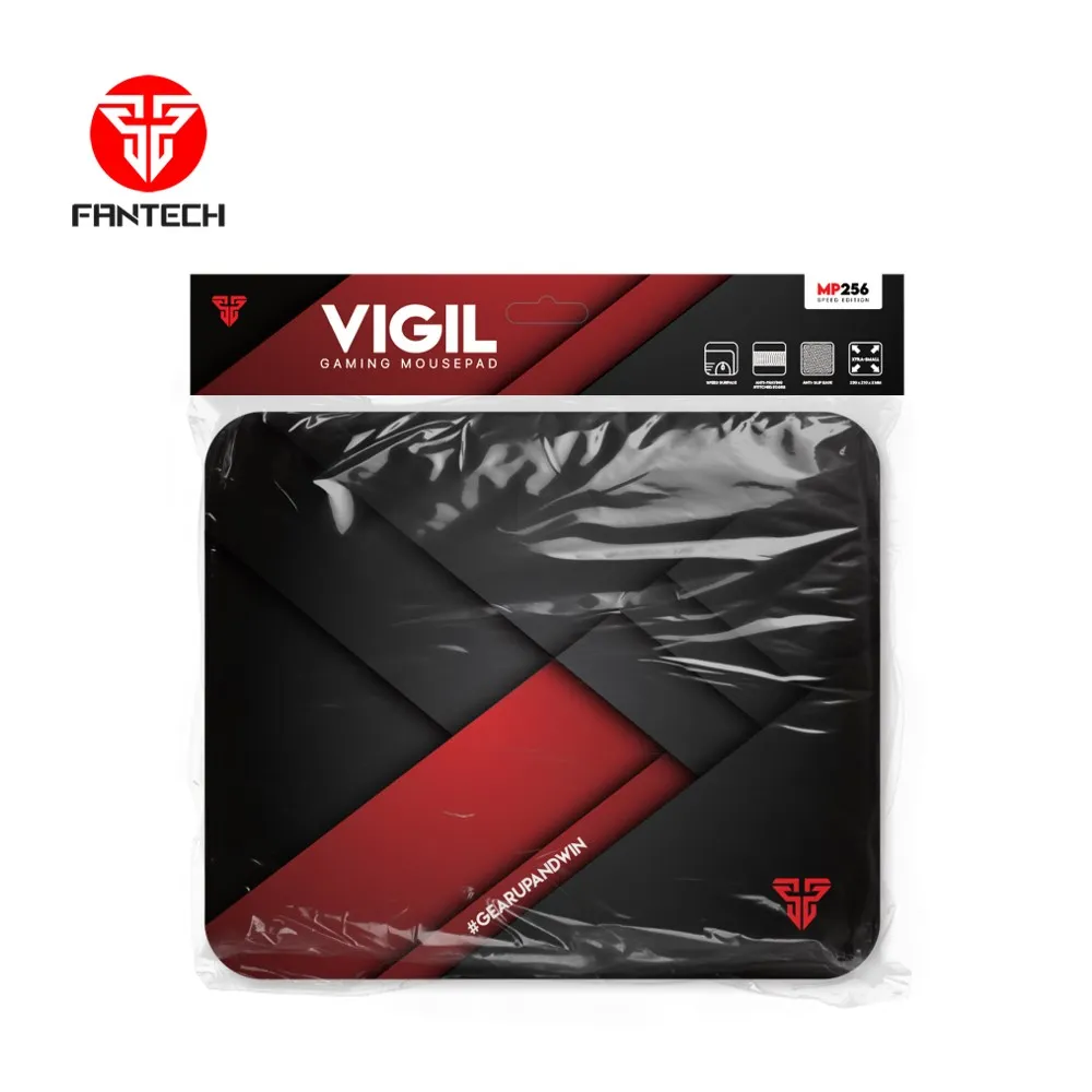 Mousepad Gamer Fantech Vigil Médio 290X250mm Preto / Vermelho - MP296