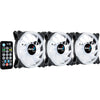 Kit 3 Coolers Fan para Gabinete Duo 12 Pro ARGB C/ Controladora e Controle Remoto Aerocool
