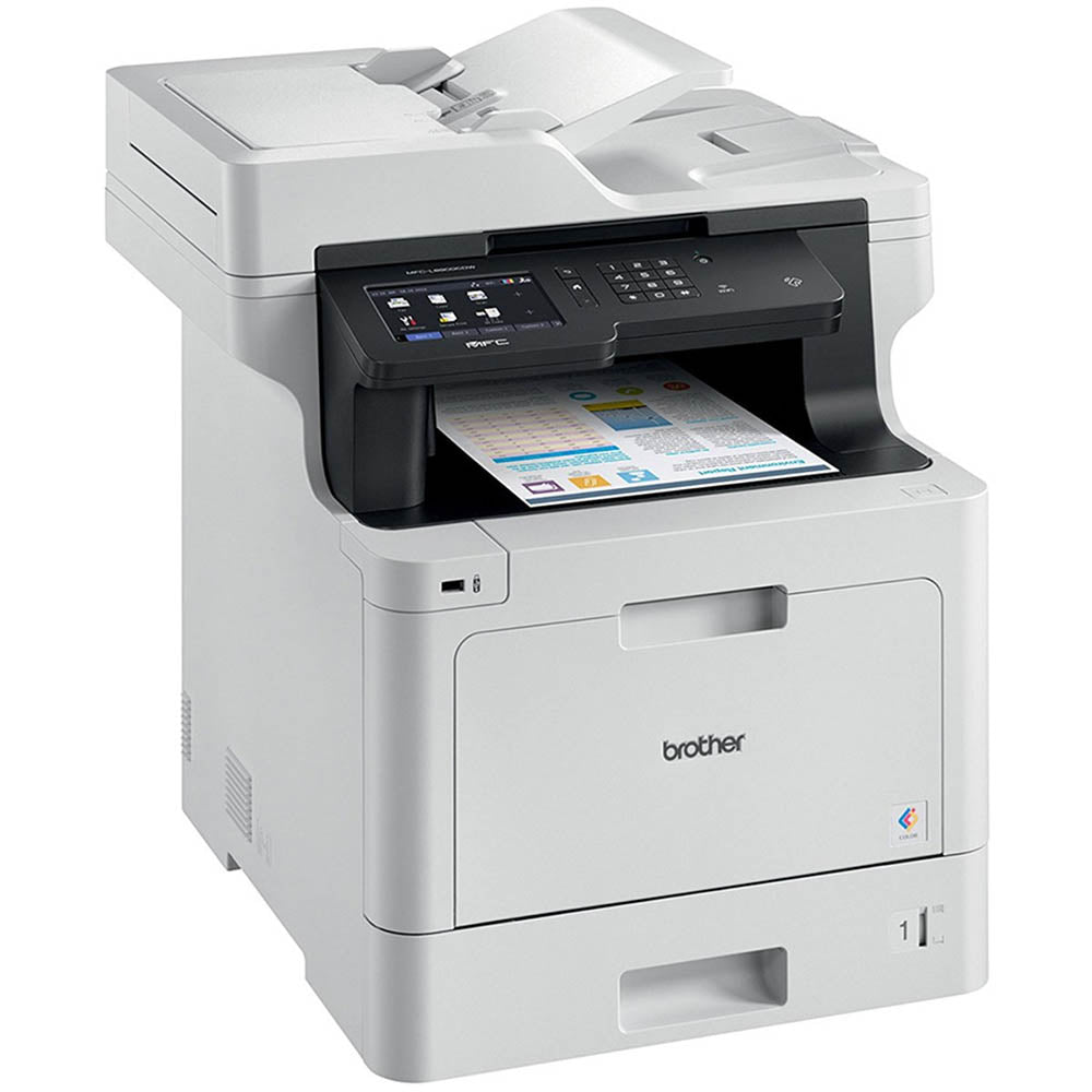 Impressora Multifuncional Laser Brother Colorida MFC-L8900CDW Duplex Usb Rede Wi-fi 110v 33ppm - Toner Tn419 Tn413 Tn416