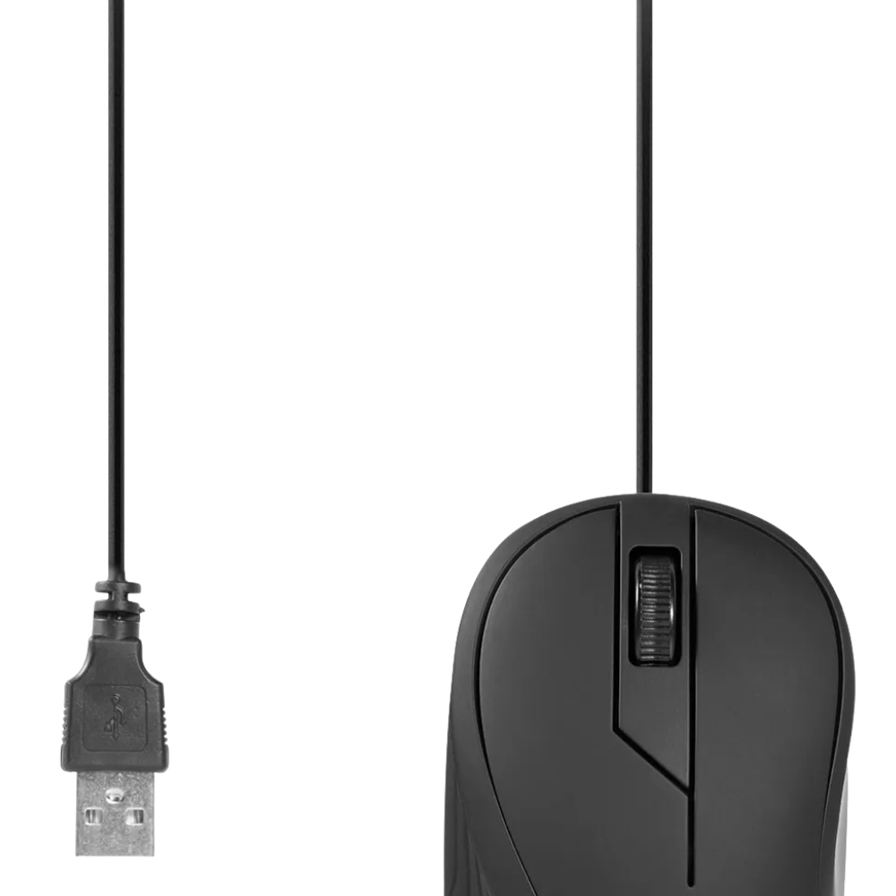 Mouse Usb Emborrachado Preto Multilaser Mo222