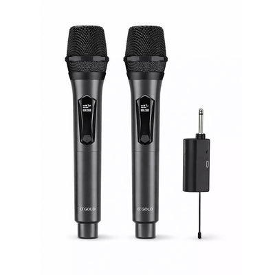 Microfone Duplo Sem Fio aGold Plug e Use - MCF-51