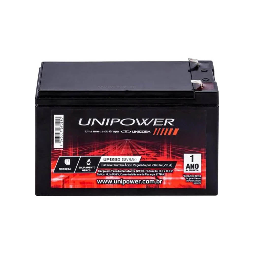 Bateria Selada 12V 9A VRLA UNIPOWER - UP1290