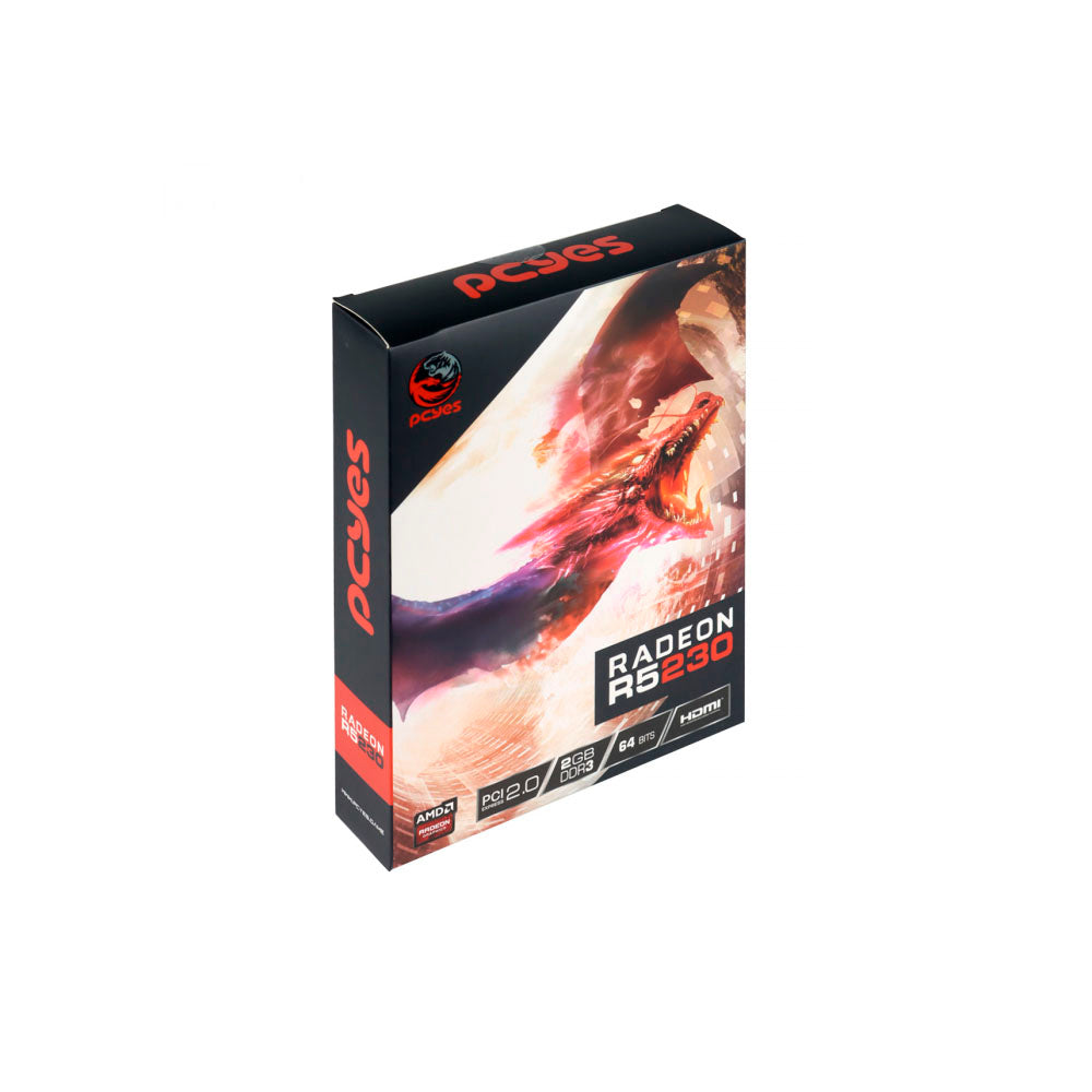 Placa De Video 2gb R5 230 Ddr3 AMD Radeon Pcyes 64bits Low Profile Hdmi Dvi Vga - PA230DR364LP