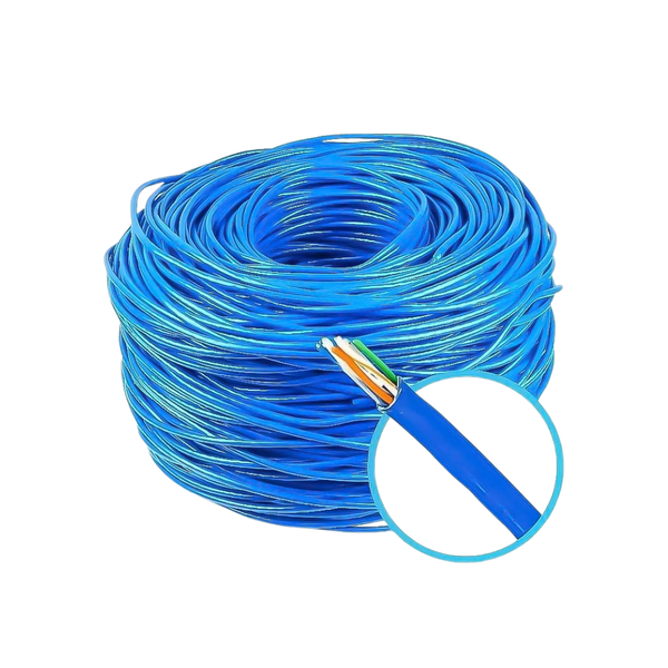 Cabo De Rede CFTV Par Trançado Cat5 Multi Azul - SE324 - Venda em Metros
