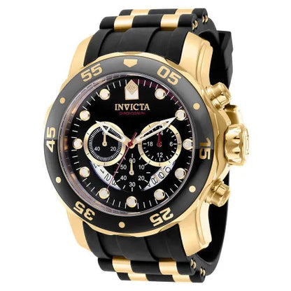Relógio de Pulso Invicta Pro Diver Preto / Dourado Truedata