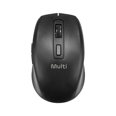 Mouse Sem Fio Recarregável Bluetooth + Usb Multi MS750 1600dpi Preto - MO403