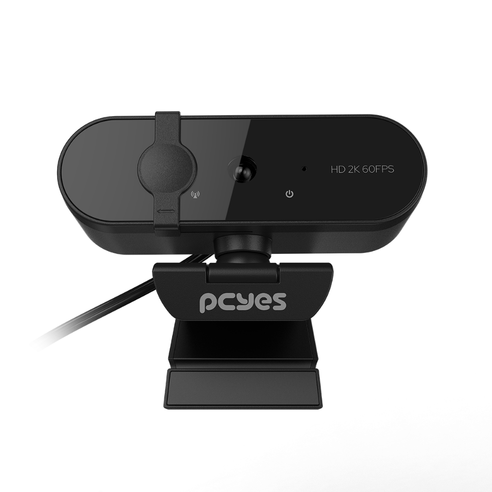 Webcam PCYes Raza 2K 1440p C/ Microfone e Tampa de Privacidade - RZ2K01