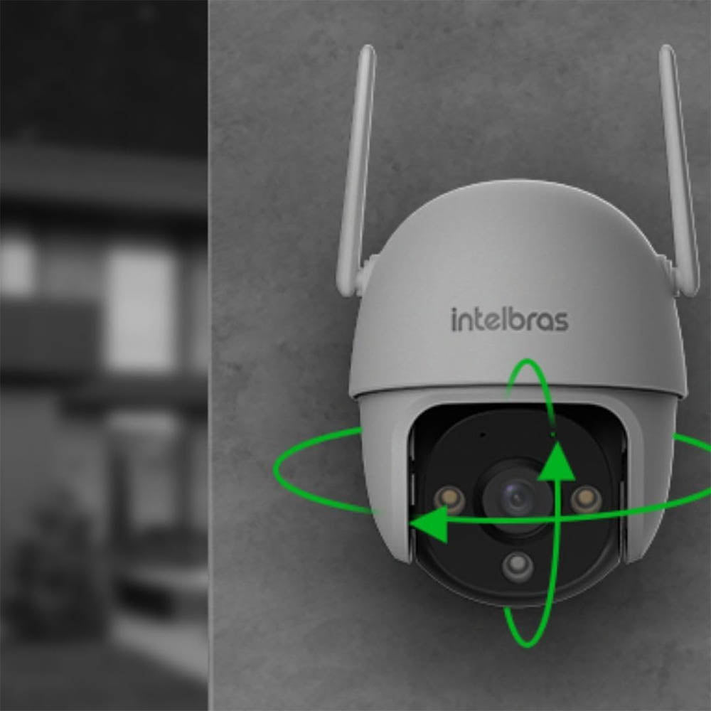 Câmera De Vigilância Externa Wi-Fi Intelbras IM7S Full Color 1080p Angulo 360º C/ Microfone Embutido Branca  - 4590016 Truedata