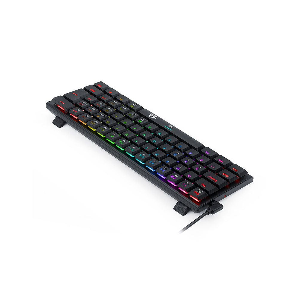 Teclado Gamer Mecânico Redragon Anivia RGB Switch Marrom Preto - K614-RGB (PT-BROWN)