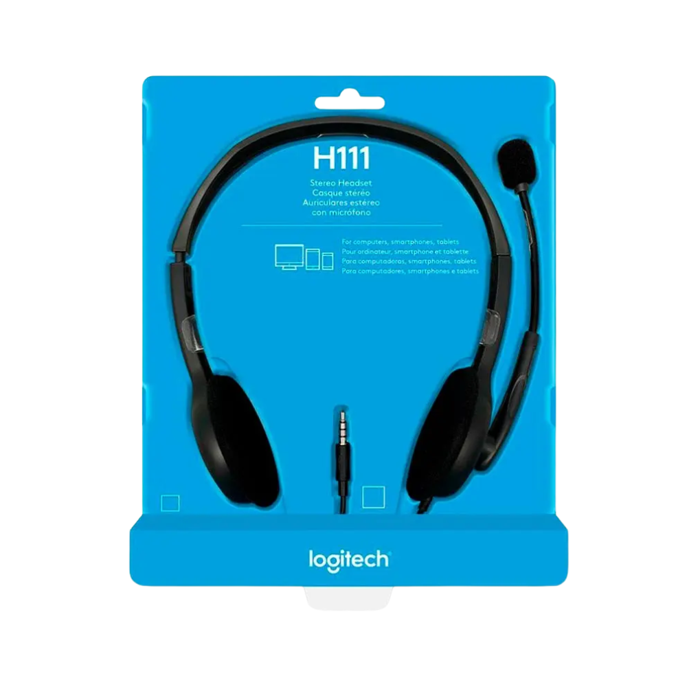 Headset Logitech Stereo P3 H111 - 981-000612