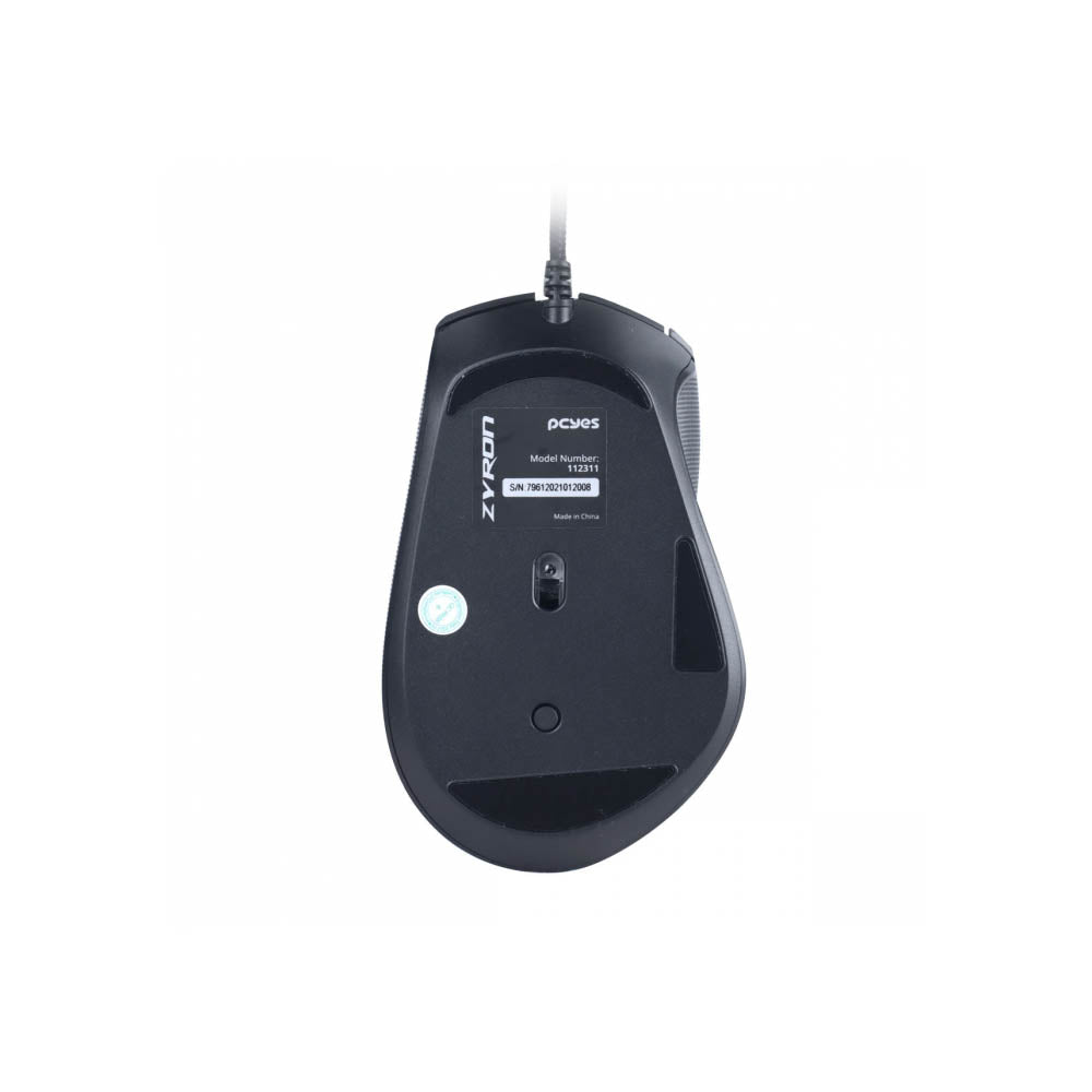 Mouse Gamer PCYes Zyron 7 Botoes 12800dpi RGB Preto - PMGZRGB