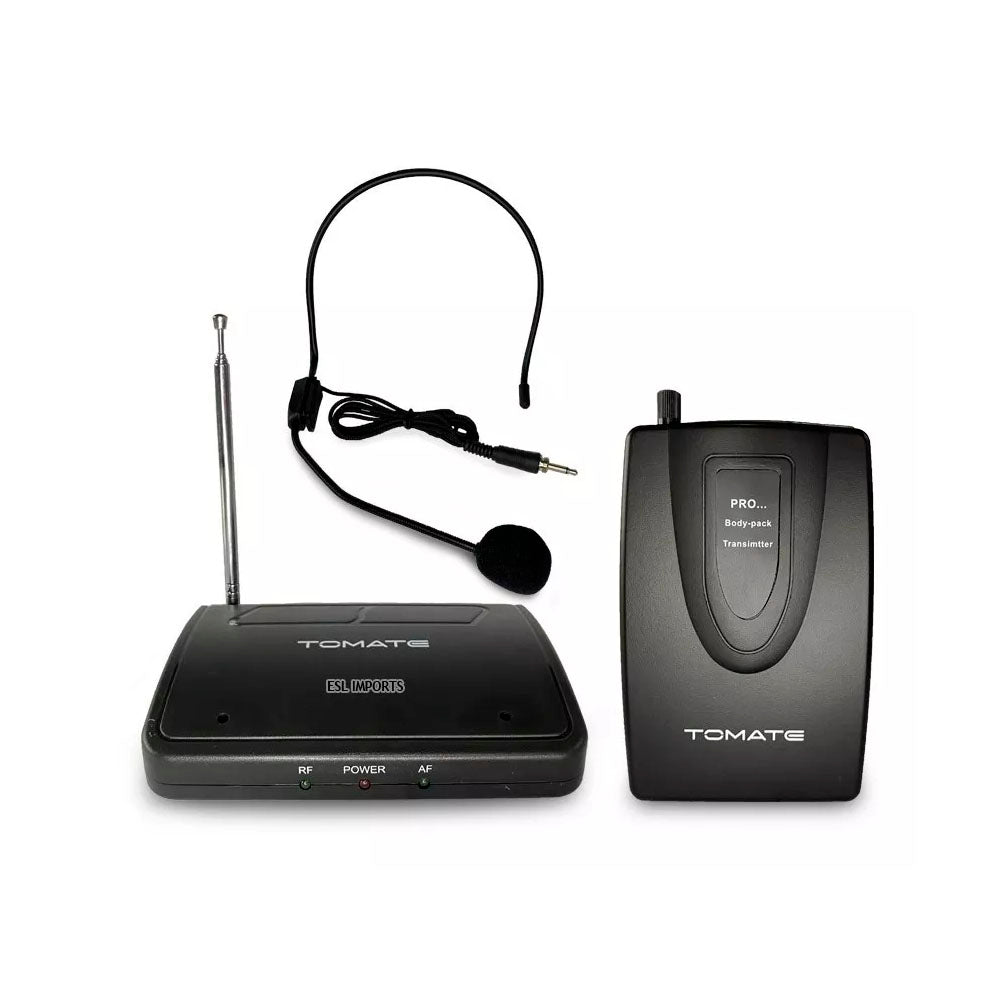Microfone Auricular Profissional Wireless Sem Fio Tomate - MT-2201