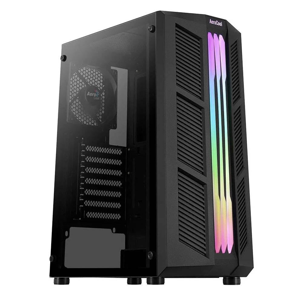 Gabinete Gamer Aerocool Mid Tower Rgb Prime Com lateral em Vidro Temperado - 72999