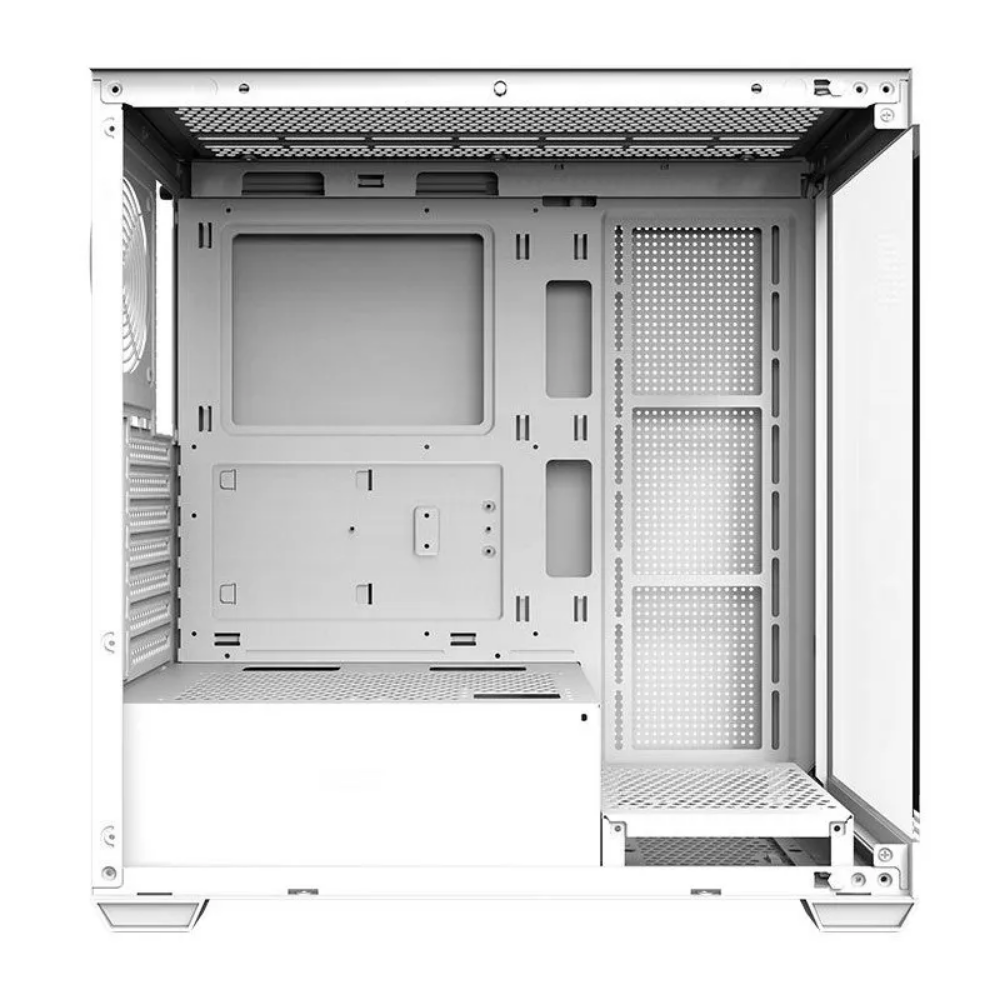 Gabinete Gamer Darkflash Atx DS900 Branco Com Lateral e Frente em Vidro Temperado - DS900 White