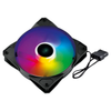 Kit 3x Cooler Fan Para Gabinete Vinik V.Ring 5.0 Full Blade Led Color Preto 120mm - FBLADEX3