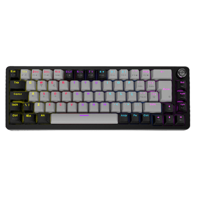 Teclado Gamer Mecanico PCYes Mecka Black Vulcan 65% Switch Red Led Rainbow - TPMKBVRD