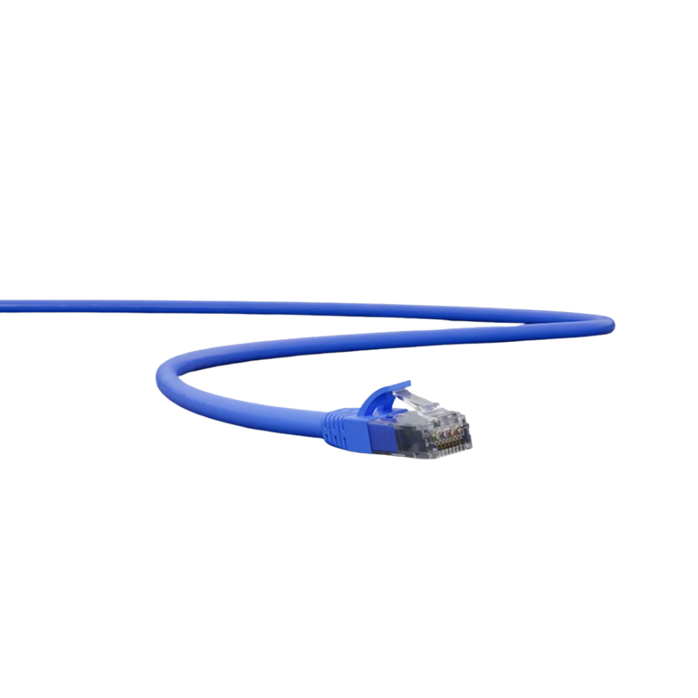 Patch Cord Cabo De Rede Impact Giga Cat6 Intelbras 1.0m Azul - 4830213