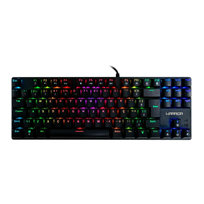 Teclado Gamer Mecanico Warrior Royal Cross Switch Blue RGB - TC312